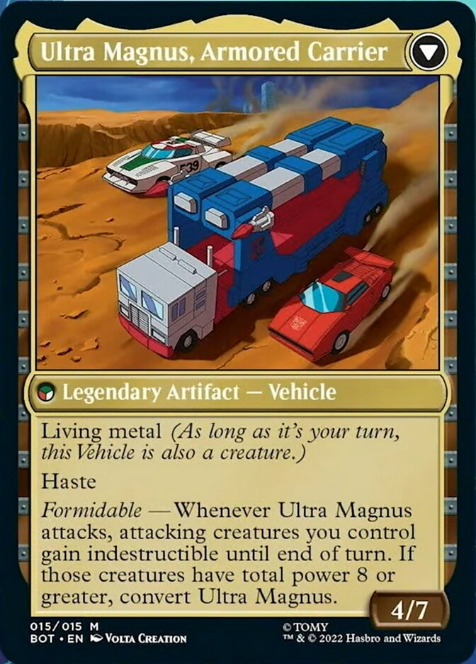 Ultra Magnus, Tactician // Ultra Magnus, Armored Carrier (015) Foil - Transformers