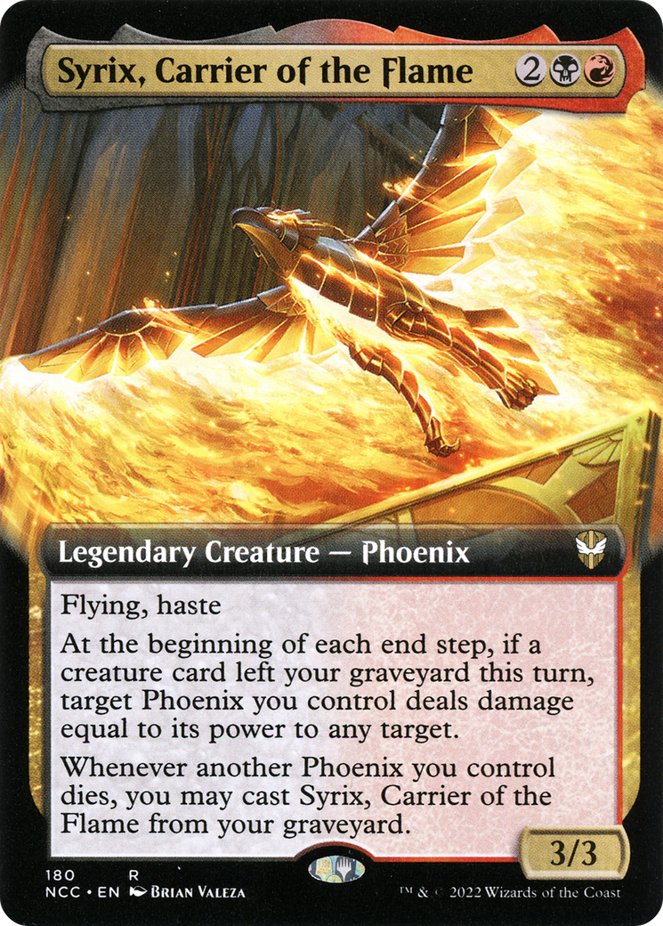 Syrix, Carrier of the Flame (Extended Art) (180) - New Capenna Commander