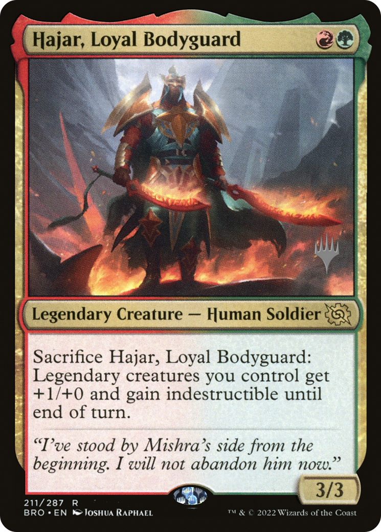 Hajar, Loyal Bodyguard (211p) - The Brothers' War Promos
