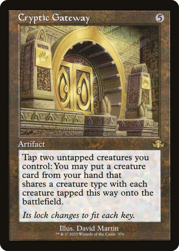 Cryptic Gateway (Retro) (376) Foil - Dominaria Remastered