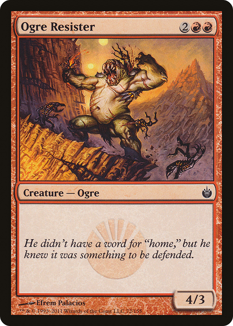 Ogre Resister (072) - Mirrodin Besieged