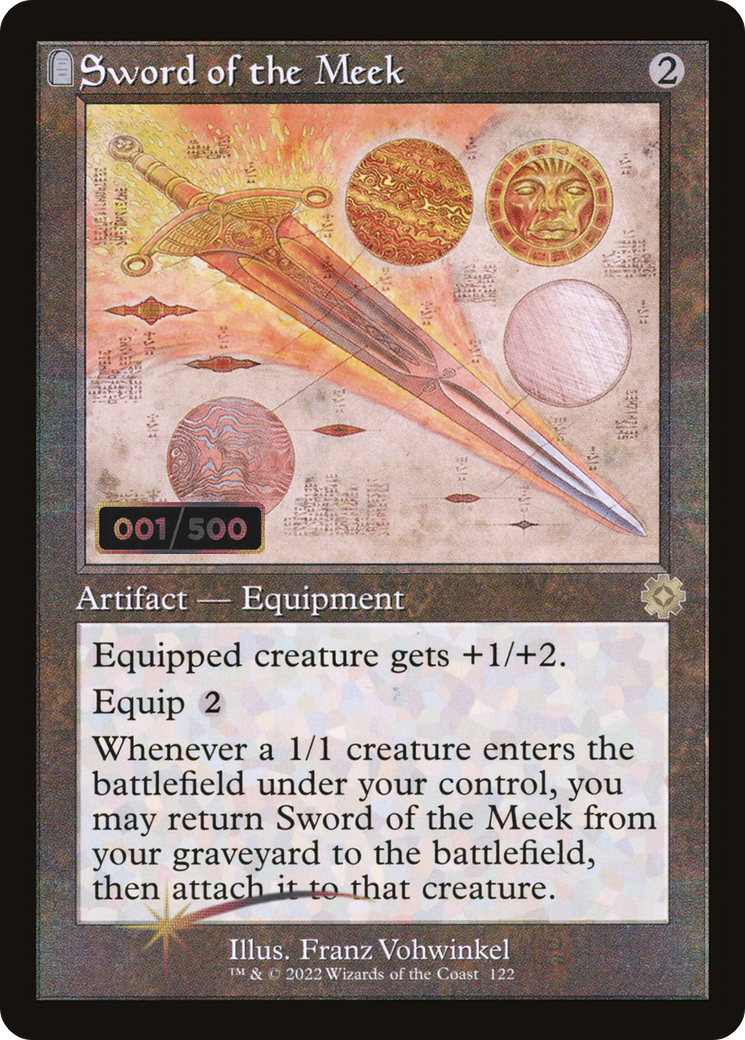 Sword of the Meek (Schematic) (Serial Numbered) (Retro) (122) Foil - The Brothers' War Retro Artifacts