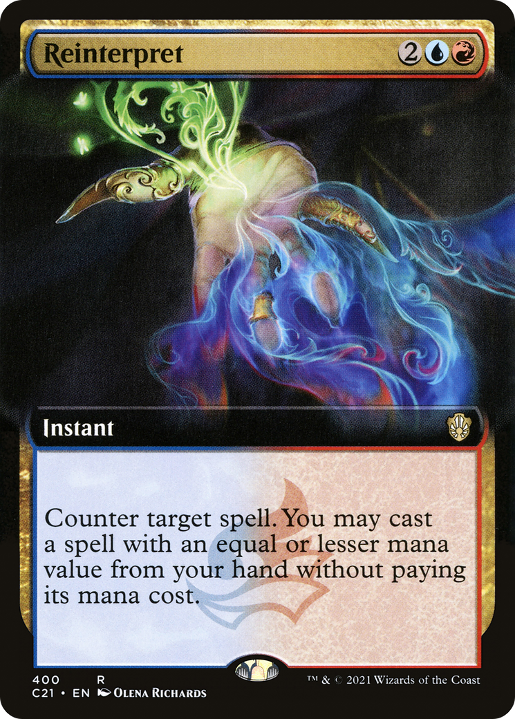 Reinterpret (Extended Art) (400) - Commander 2021