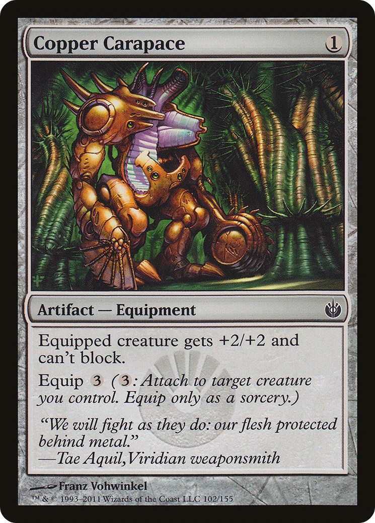 Copper Carapace (102) - Mirrodin Besieged