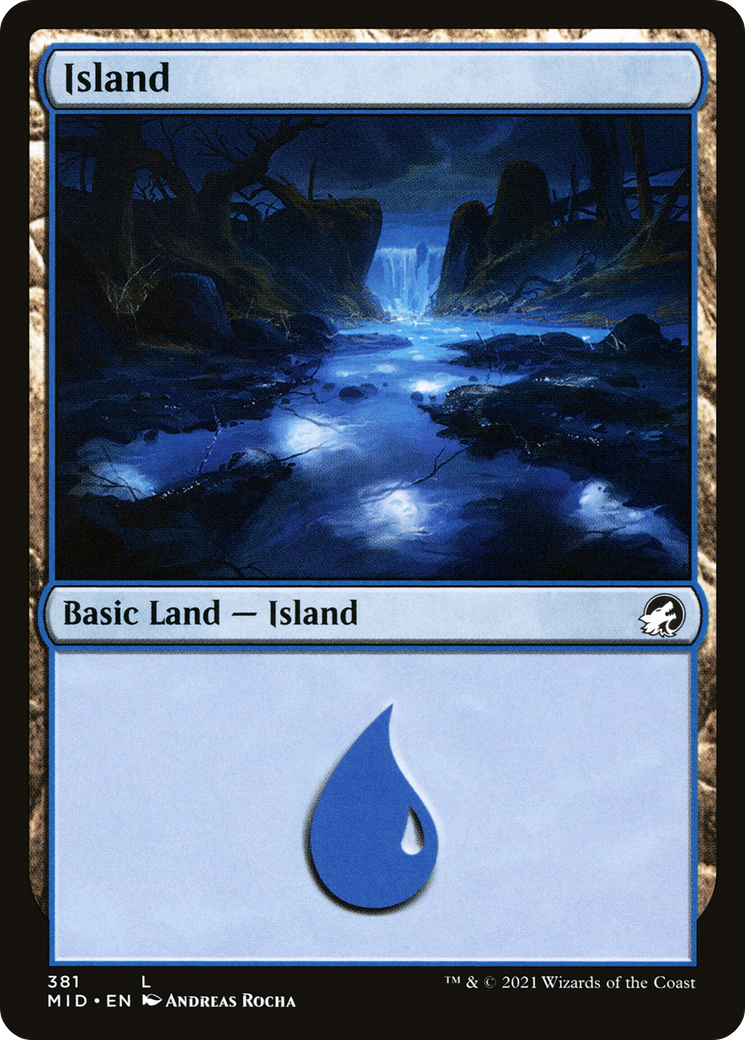 Island (381) Foil - Innistrad: Midnight Hunt