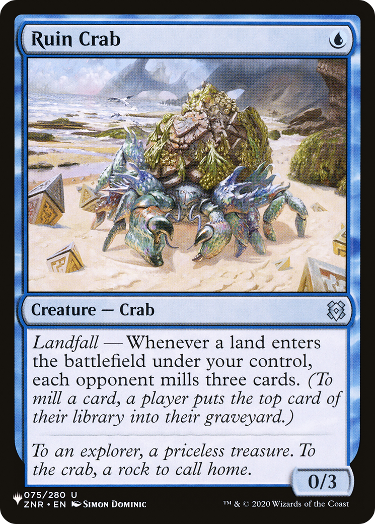 Ruin Crab (ZNR-75) - The List