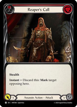 Reaper's Call (Red) (HNT044) Rainbow Foil - The Hunted