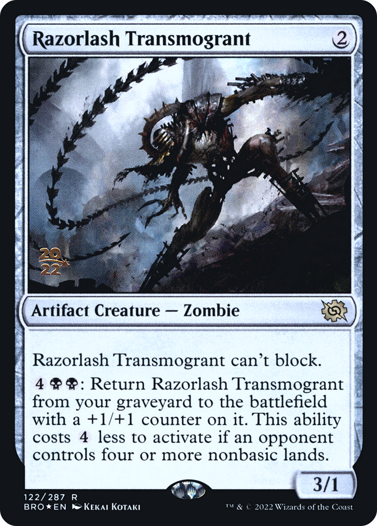 Razorlash Transmogrant (122) Foil - The Brothers' War Promos