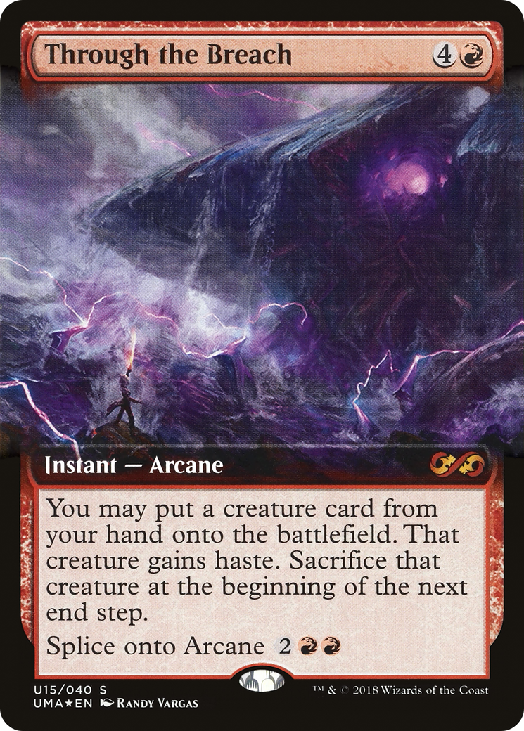 Through the Breach (Extended Art) (U15) Foil - Ultimate Box Topper