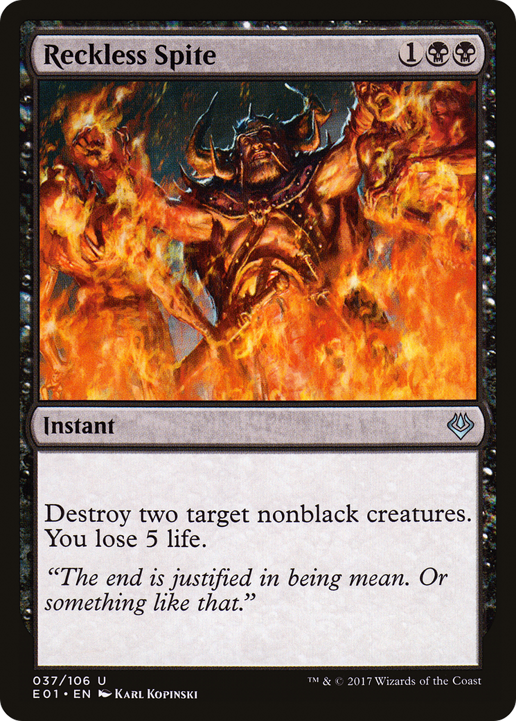 Reckless Spite (037) - Archenemy: Nicol Bolas