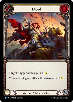 Diced (Yellow) (HNT120) Rainbow Foil - The Hunted
