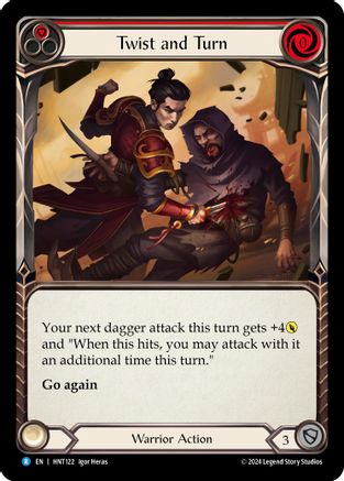 Twist and Turn (Red) (HNT122) Rainbow Foil - The Hunted