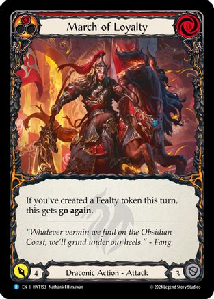 March of Loyalty (Red) (HNT153) Rainbow Foil - The Hunted