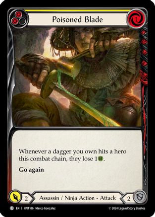 Poisoned Blade (Yellow) (HNT186) Rainbow Foil - The Hunted
