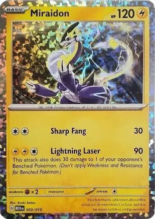 Miraidon (3) Holofoil - McDonalds Promos 2024