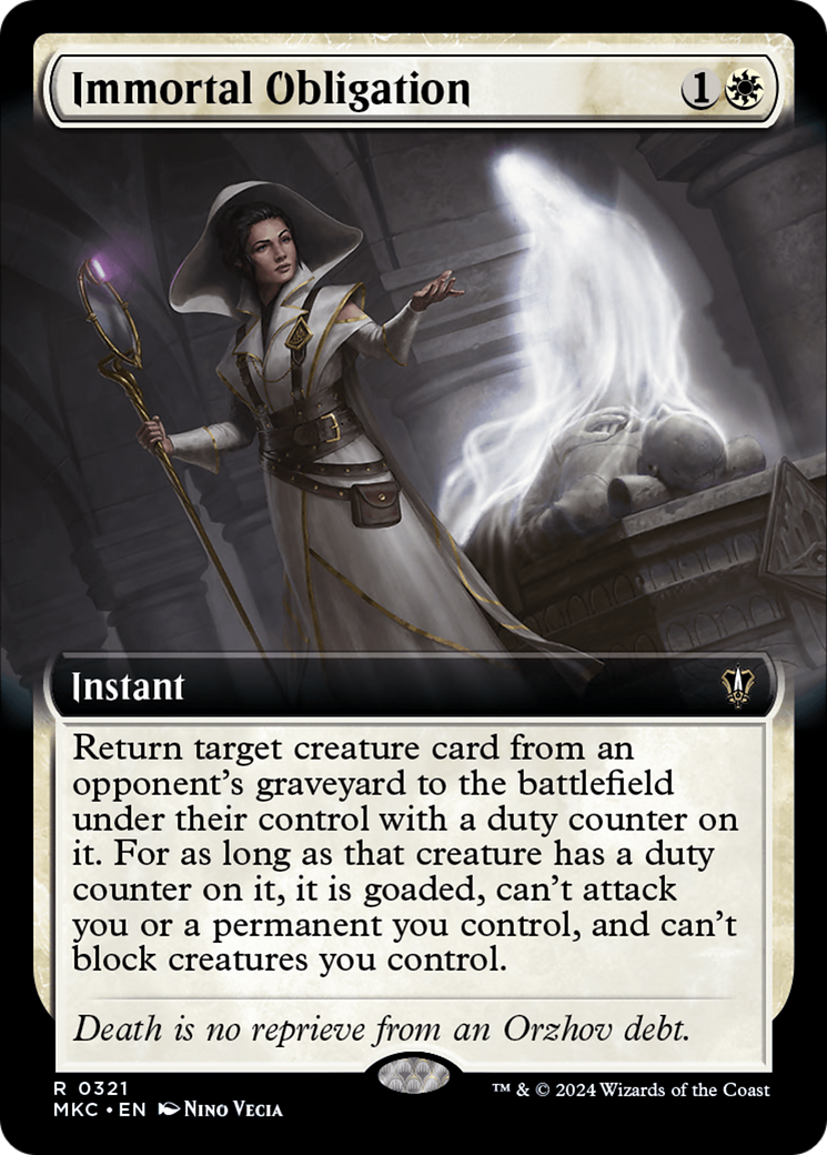 Immortal Obligation (Extended Art) (321) - Murders at Karlov Manor Commander