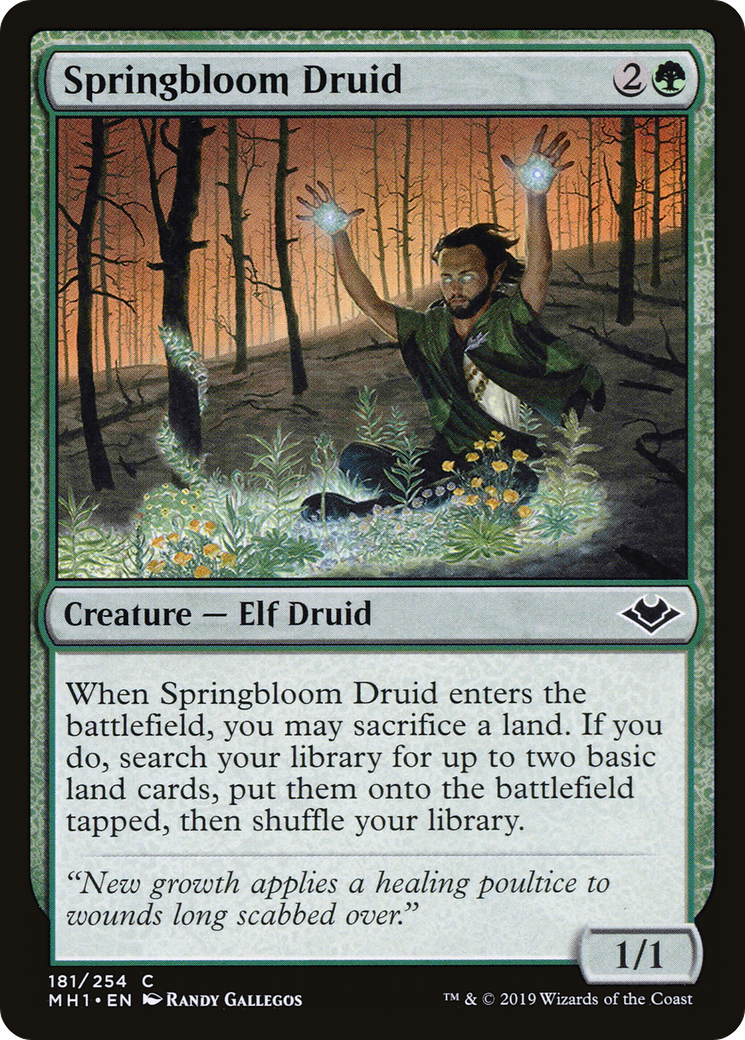 Springbloom Druid (181) - Modern Horizons