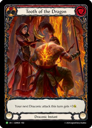 Tooth of the Dragon (Red) (GEM020) Rainbow Foil - GEM Pack 1