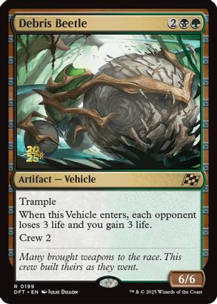 Debris Beetle (Prerelease) (199) Foil - Aetherdrift
