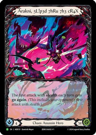 Arakni, 5L!p3d 7hRu 73h cR4X (HER131) Rainbow Foil - FaB Promos