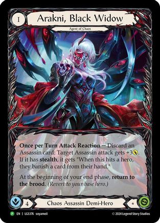 Arakni, Black Widow (Extended Art) (LGS376) Rainbow Foil - FaB Promos