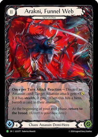 Arakni, Funnel Web (Extended Art) (LGS377) Rainbow Foil - FaB Promos