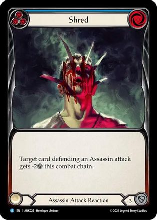 Shred (Blue) (ARK025) - Blitz Deck: The Hunted - Arakni