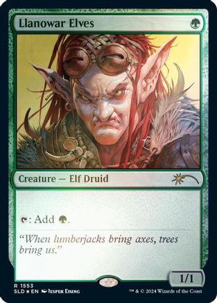 Llanowar Elves (1553) Foil - Secret Lair Drop Series