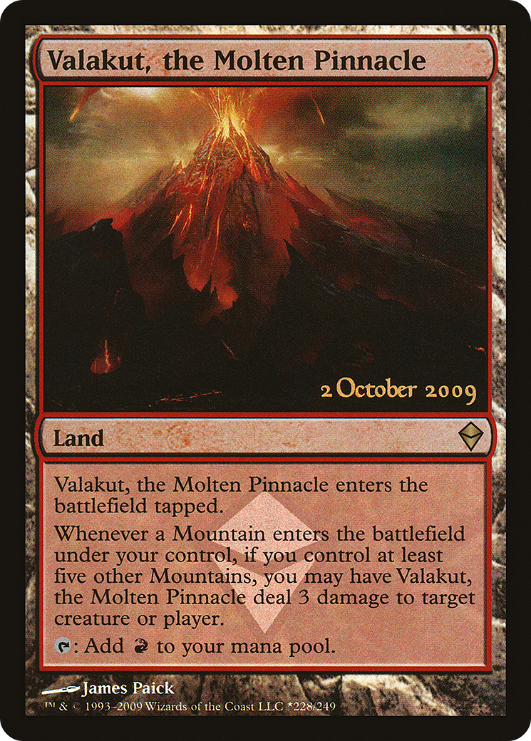 Valakut, the Molten Pinnacle (228) Foil - Zendikar Promos