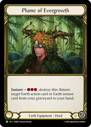 Plume of Evergrowth (Golden) (FAB257) Cold Foil - FaB Promos