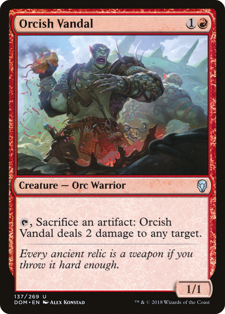Orcish Vandal (137) Foil - Dominaria