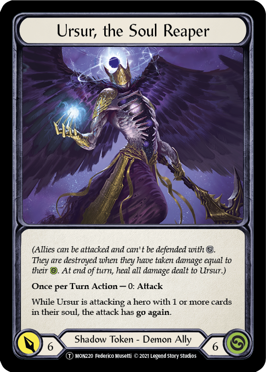 Blasmophet, the Soul Harvester // Ursur, the Soul Reaper (MON219) Unlimited Edition - Monarch