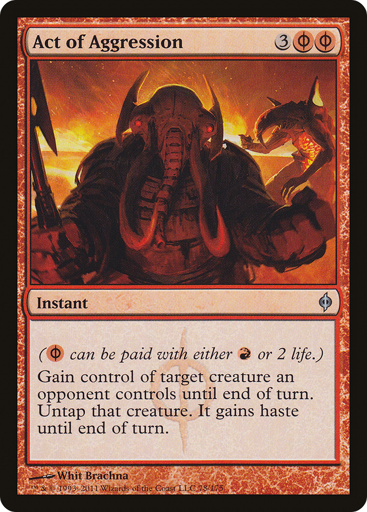 Act of Aggression (078) Foil - New Phyrexia