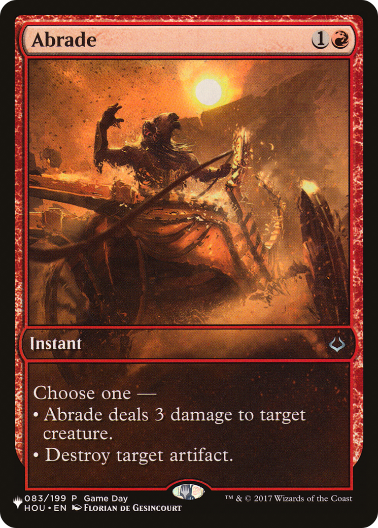 Abrade (HOU-83) - The List