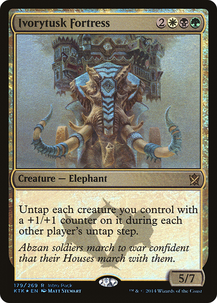Ivorytusk Fortress (179) Foil - Khans of Tarkir Promos