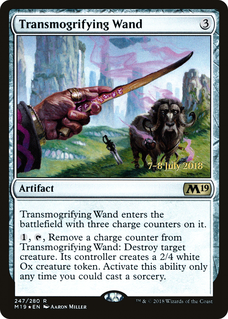 Transmogrifying Wand (247s) Foil - Core Set 2019 Promos