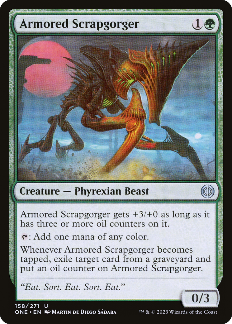Armored Scrapgorger (158) Foil - Phyrexia: All Will Be One