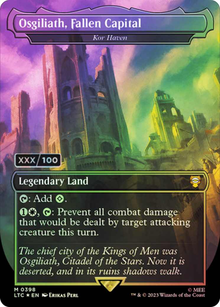 Osgiliath, Fallen Capital – Kor Haven (Serial Numbered) (398) Foil - Tales of Middle-earth Commander