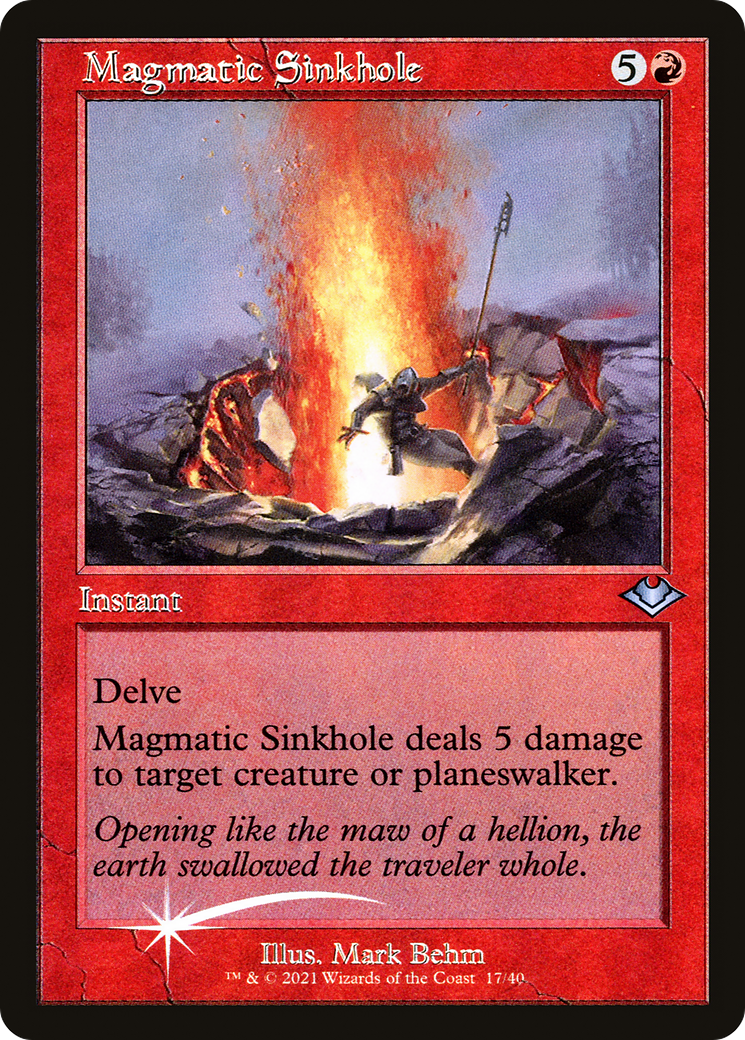 Magmatic Sinkhole (Retro) (017) Foil - Modern Horizons 1 Timeshifts