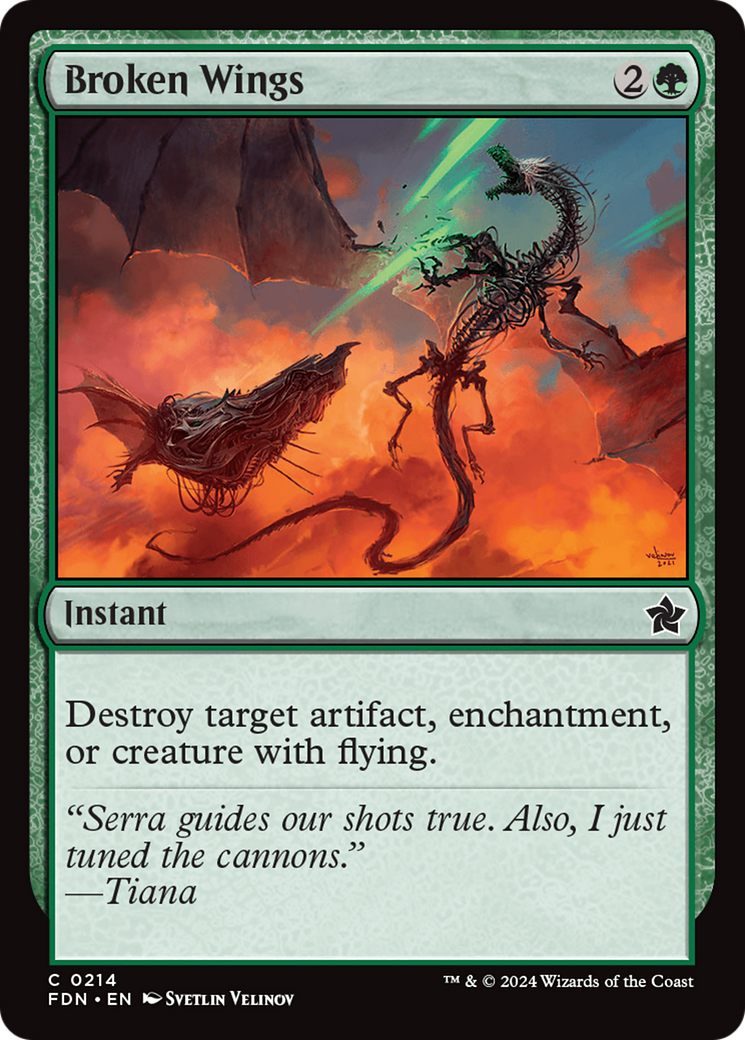 Broken Wings (214) Foil - Foundations