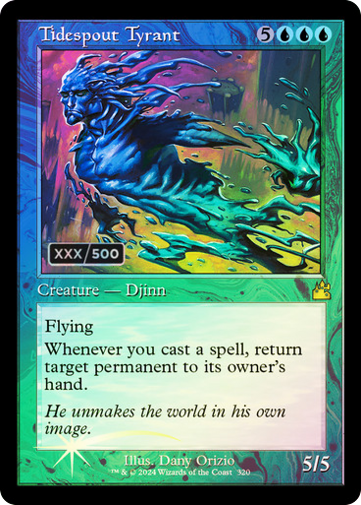 Tidespout Tyrant(Serial Numbered) (Retro) (320) Foil - Ravnica Remastered
