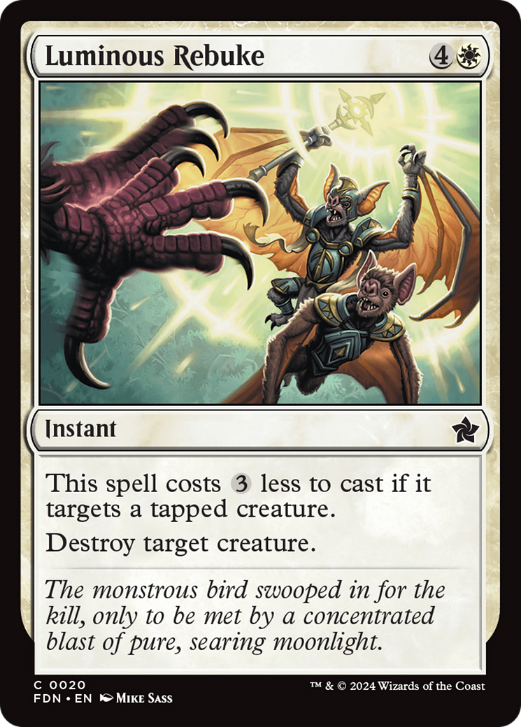 Luminous Rebuke (020) Foil - Foundations
