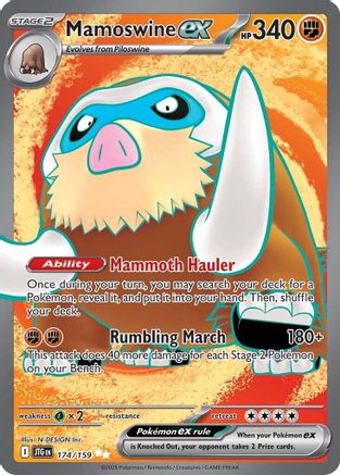 Mamoswine ex (174) Holofoil - Journey Together