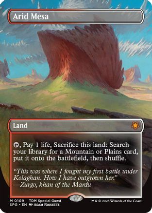 Arid Mesa (Borderless) (109) Foil - Special Guests