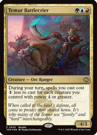 Temur Battlecrier (425) Foil - Unique and Miscellaneous Promos
