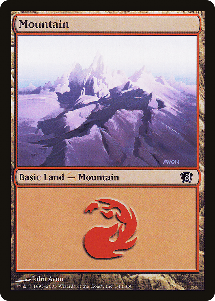 Mountain (344) Foil - Eighth Edition