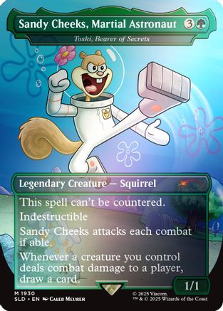 Sandy Cheeks, Martial Astronaut – Toski, Bearer of Secrets (1930) Foil - Secret Lair Drop Series