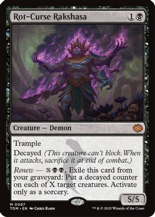 Rot-Curse Rakshasa (087) - Tarkir: Dragonstorm