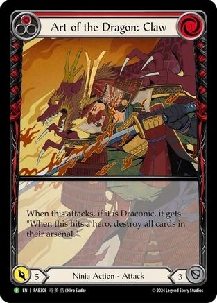 Art of the Dragon: Claw (FAB308) Rainbow Foil - FaB Promos