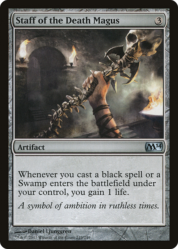Staff of the Death Magus (219) Foil - Magic 2014